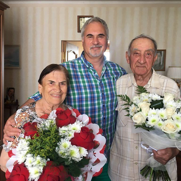 Валерий Меладзе с мамой и папой