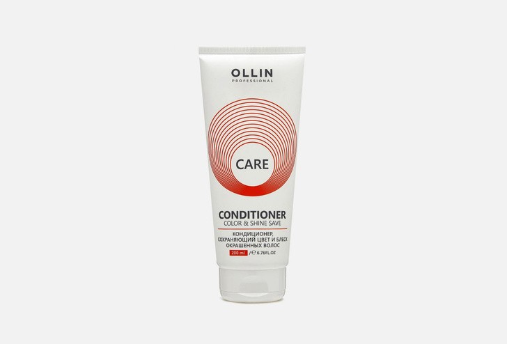 Кондиционер, сохраняющий цвет и блеск окрашенных волос, Ollin Professional 