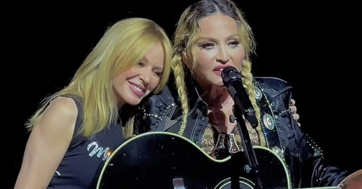 Мадонна и Кайли Миноуг спели дуэтом в Международный женский день