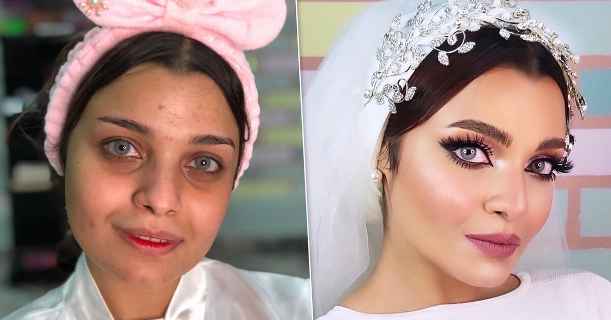 Арабские невесты: фото до и после макияжа, как они выглядят на самом деле
