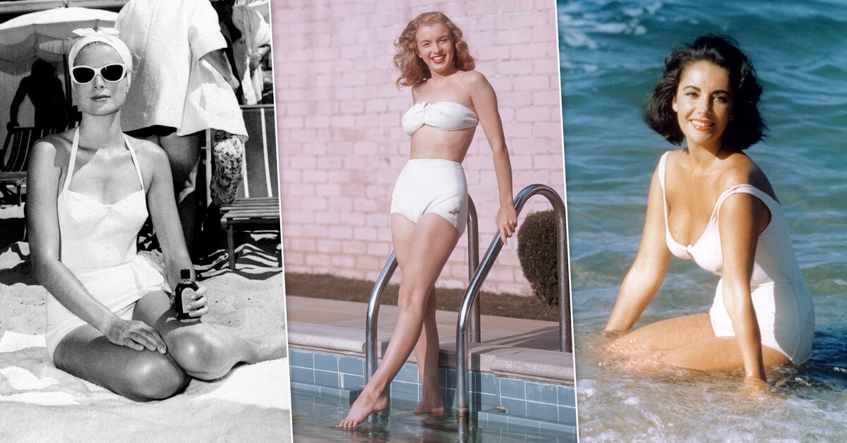 Пляжные страсти: Мэрилин Монро, Грейс Келли и другие звезды прошлого в бикини
