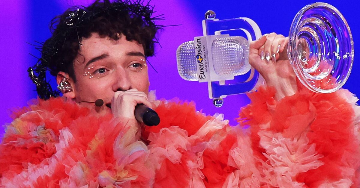 Победитель «Евровидения-2024» Nemo разбил Хрустальный микрофон об сцену